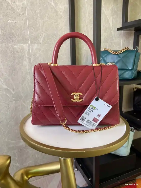 First Bag Ru COCO CHANEL HANDLE BAG 0514